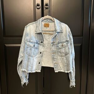 American Eagle Distressed Jean Jacket